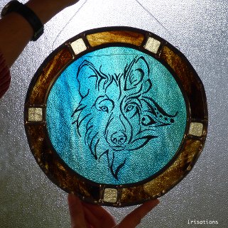 Stained glass class paris versailles france medallion personal project