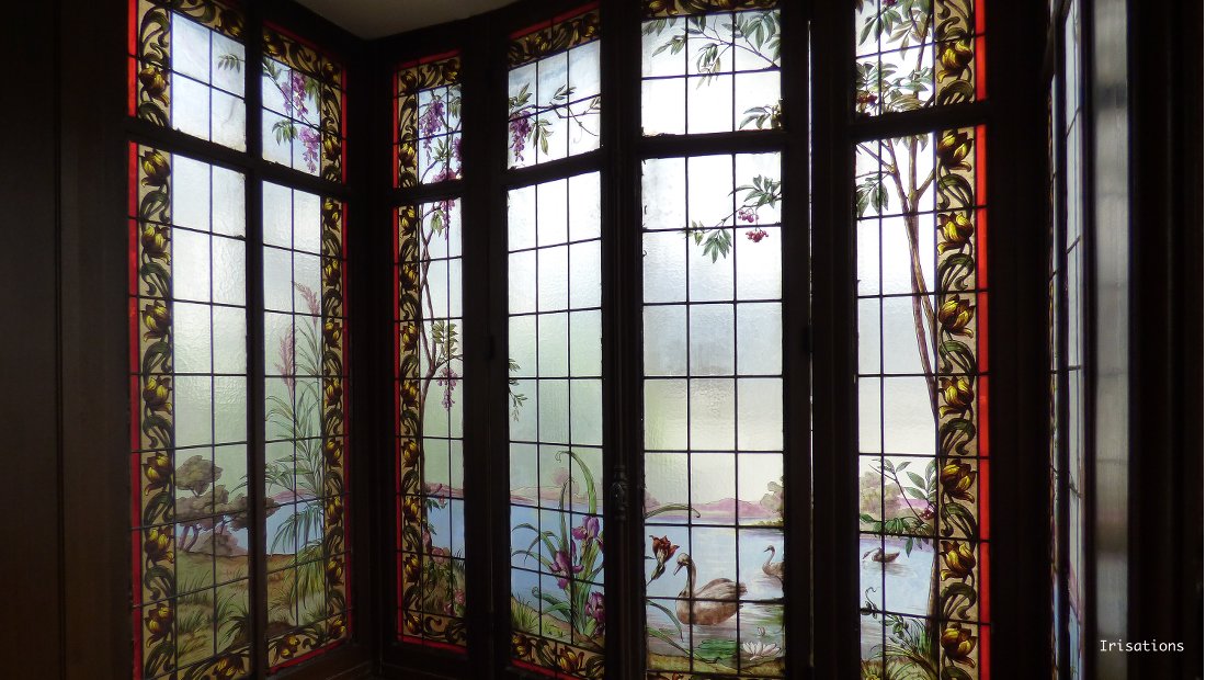 etude prealable restauration rénovation réparation vitrail vitraux decoratif art nouveau paysage bow-window paris seine-saint-denis yvelines essonne hauts-de-seine 75 91 92 93 78